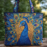 Handcrafted Quilted Bag – Royal Peacock