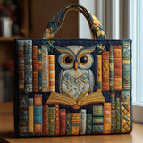 Handcrafted Quilted Bag – Owl and Old Books