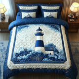 3-Piece Quilted Bedding Set – Lighthouse Breeze