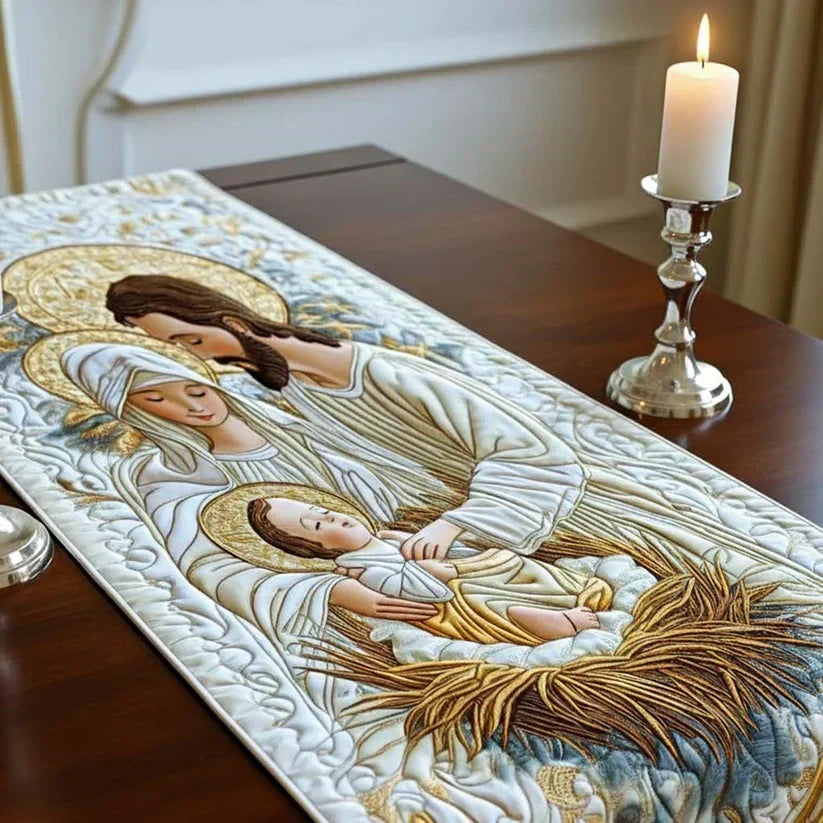 Padded Table Runner – Light of Bethlehem – View 4