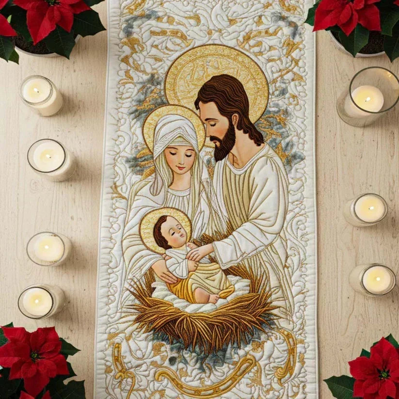 Padded Table Runner – Light of Bethlehem – View 5