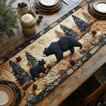 Quilted Table Runner – Black Bear Family