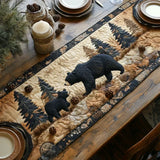 Quilted Table Runner – Black Bear Family