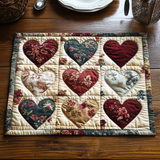Quilted Placemats – Blooming Hearts