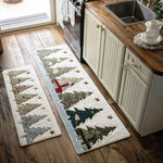 Non-Slip Kitchen Rug – With Winter Forest Path