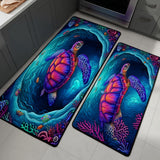 Non-Slip Kitchen Rug – With Coral Reef