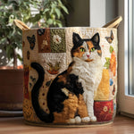 Quilted Laundry Basket – Cottage Cat Dream