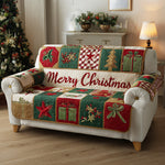 Quilted Sofa Cover – With Winter Pattern