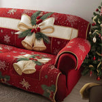 Quilted Sofa Cover – With Christmas Motif – View 4