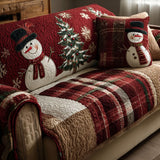 Quilted Sofa Cover – With Christmas Motif