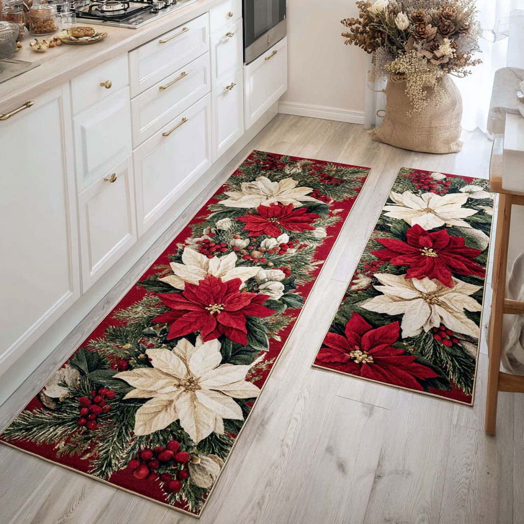 Non-Slip Kitchen Rug – With Festive Christmas Spirit