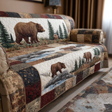 Quilted Sofa Cover – With Bear