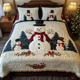3-Piece Quilted Bedding Set – Frosty Friends