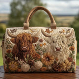 Quilted Travel Bag – Scottish Highland Cow