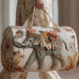 Quilted Travel Bag – Elephant