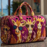 Quilted Travel Bag – Giraffe