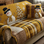 Quilted Sofa Cover – With Christmas Motif – View 7