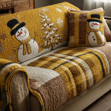 Quilted Sofa Cover – With Christmas Motif – View 7