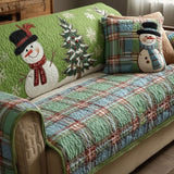 Quilted Sofa Cover – With Christmas Motif – View 8