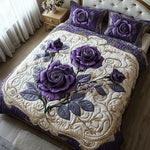 3-Piece Quilted Bedding Set – Pink Lilac – View 5