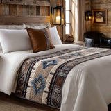 Quilted Bed Runner – Rustic Patchwork Charm