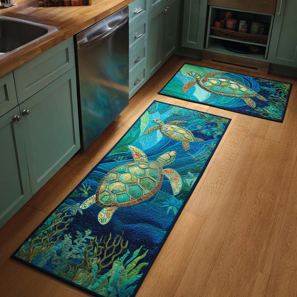 Non-Slip Kitchen Rug – Ocean Atmosphere