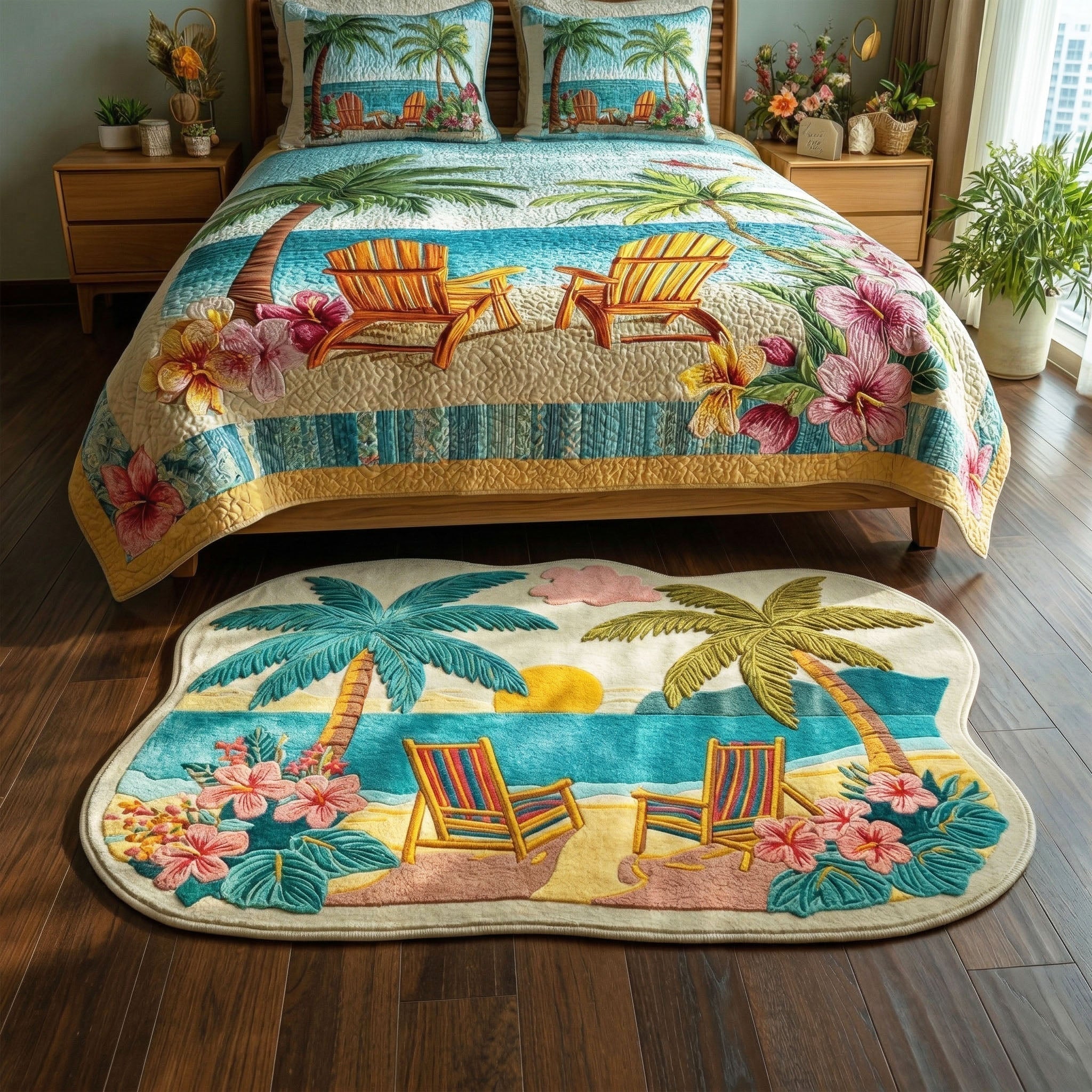 Shaped Rug – Palm Tree – View 2
