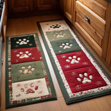 Non-Slip Kitchen Rug – With Cosy Paw Prints