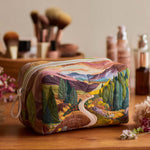 Quilted Cosmetic Bag with Valley of Peace