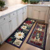 Non-Slip Kitchen Rug – Delicate Flowers