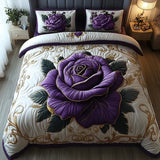 3-Piece Quilted Bedding Set – Pink Lilac – View 4