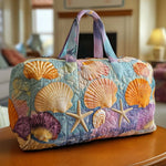 Quilted Travel Bag – Seashells on the Shore