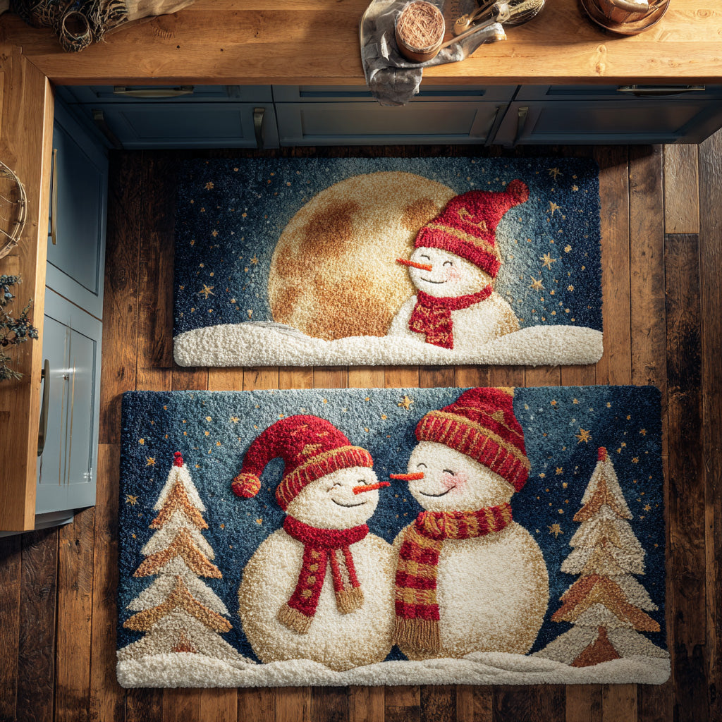 Non-Slip Kitchen Rug – Snow Day