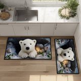Non-Slip Kitchen Rug – With Snowy Path