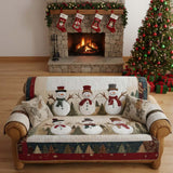 Quilted Sofa Cover – With Snow Friends
