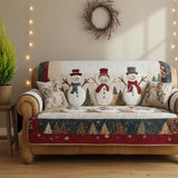 Quilted Sofa Cover – With Snow Friends