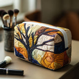 Quilted Cosmetic Bag – Tree of Life Branches