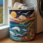 Quilted Laundry Basket – Coast at Dawn