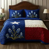 3-Piece Quilted Bedding Set – Pride of Texas