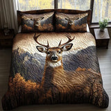 3-Piece Quilted Bedding Set – Woodland Animals