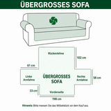 Quilted Sofa Cover – With Garden and Heart