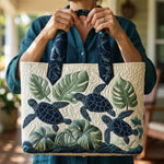 Handcrafted Quilted Bag – Grace of the Sea Turtle – View 2