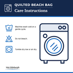 Quilted Beach Bag – Care Instructions | Isla Edinburgh