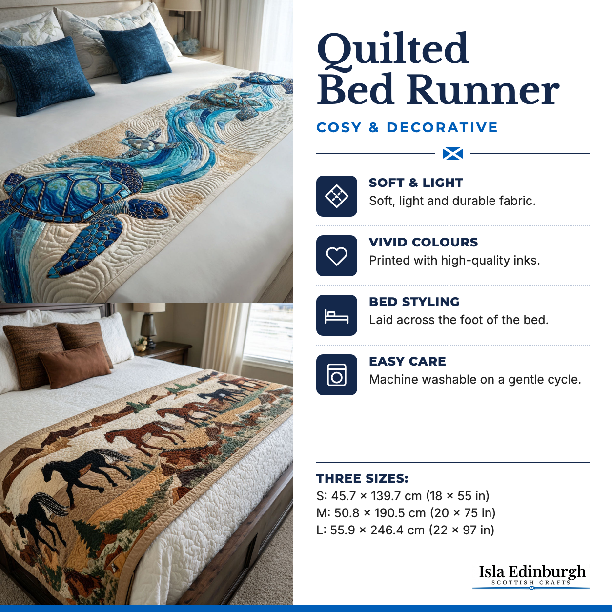 Quilted Bed Runner – Features | Isla Edinburgh
