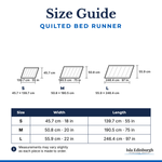 Quilted Bed Runner – Size Guide | Isla Edinburgh