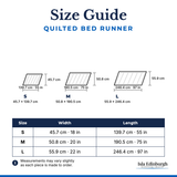 Quilted Bed Runner – Size Guide | Isla Edinburgh