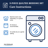 3-Piece Quilted Bedding Set – Care Instructions | Isla Edinburgh