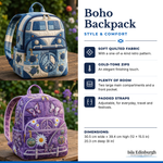 Quilted Boho Backpack – Features | Isla Edinburgh