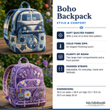 Quilted Boho Backpack – Features | Isla Edinburgh