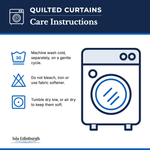 Quilted Curtains – Care Instructions | Isla Edinburgh
